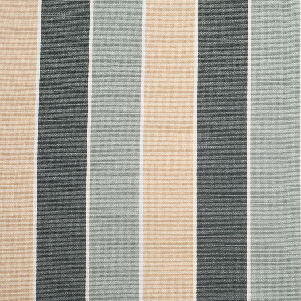 Spanish Gray-1 Striped Poly-Cotton Woven