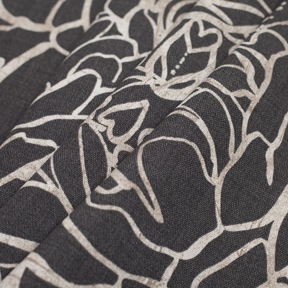 Spanish Gray Floral Woven - Folded