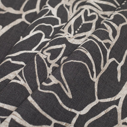 Spanish Gray Floral Woven - Folded