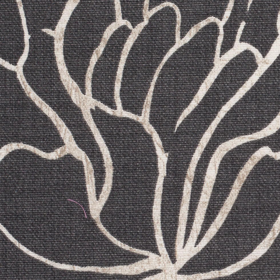 Spanish Gray Floral Woven - Detail