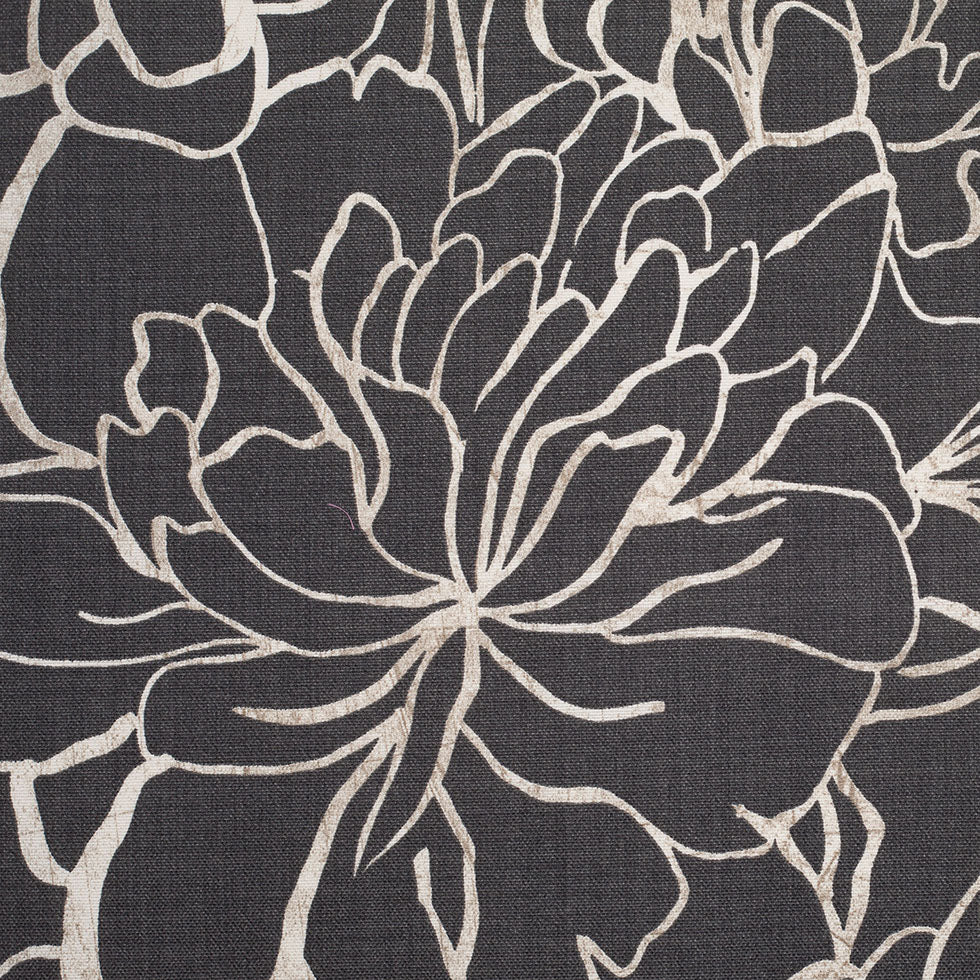 Spanish Gray Floral Woven