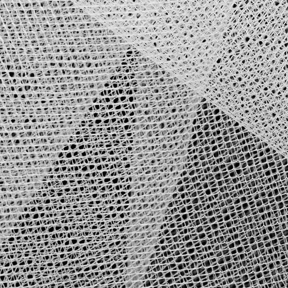 White Diamond Net Nylon Tulle - Full