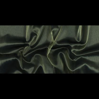 Olive Iridescent Nylon Organza - Folded