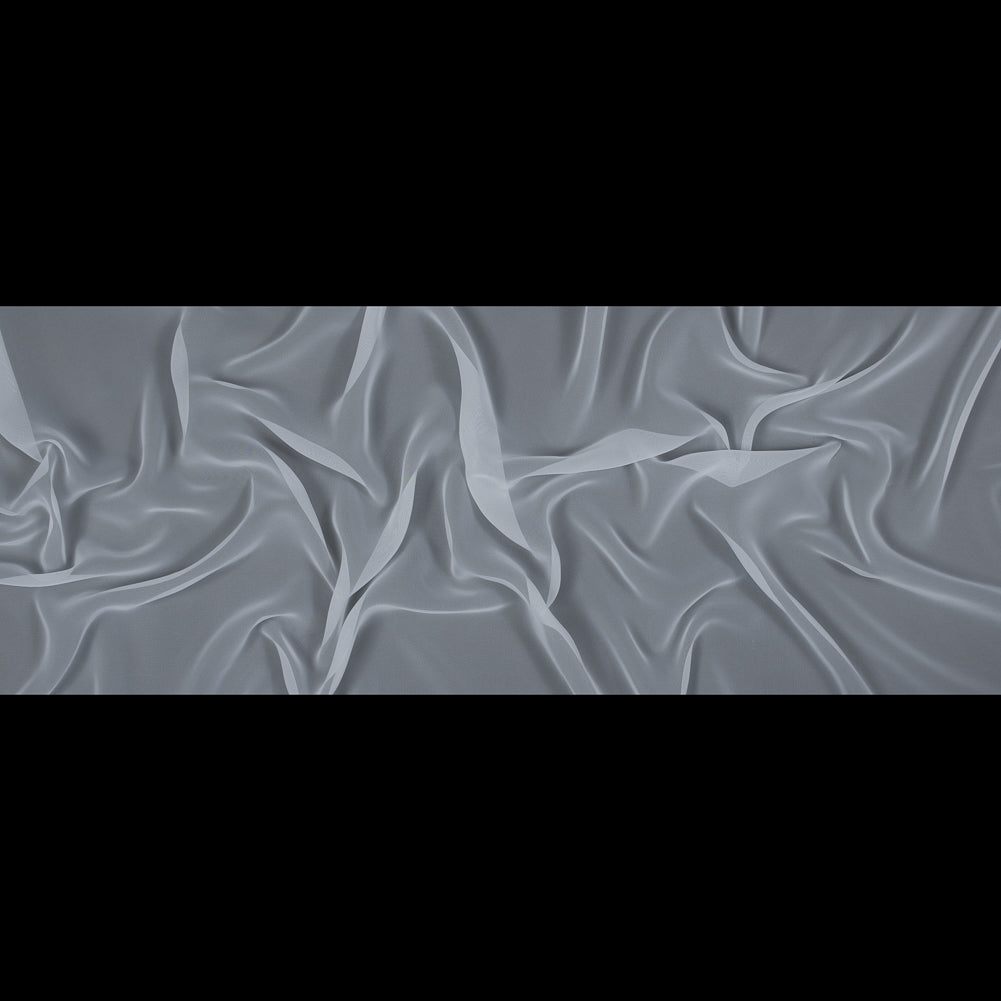 Polyester Chiffon - White - Regina Collection Folded