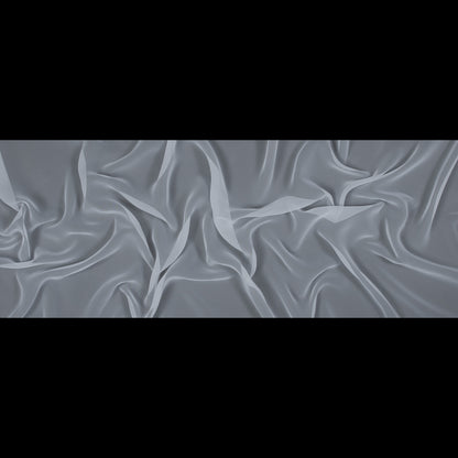 Polyester Chiffon - White - Regina Collection Folded