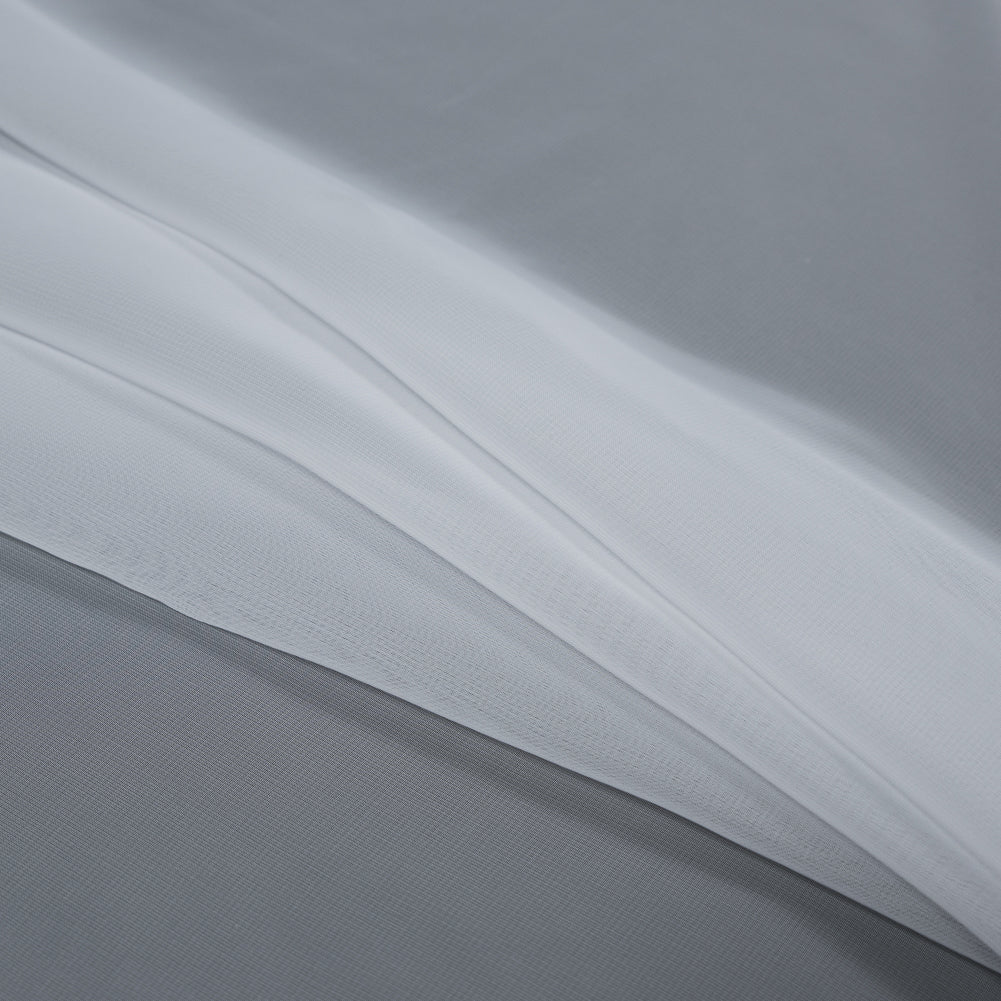 Polyester Chiffon - White - Regina Collection Detail