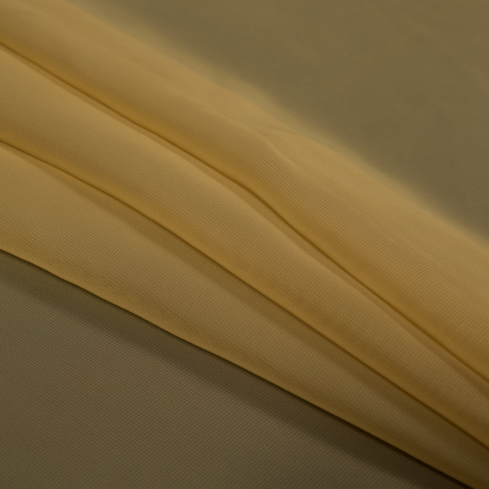 Antique Gold Polyester Chiffon - Detail