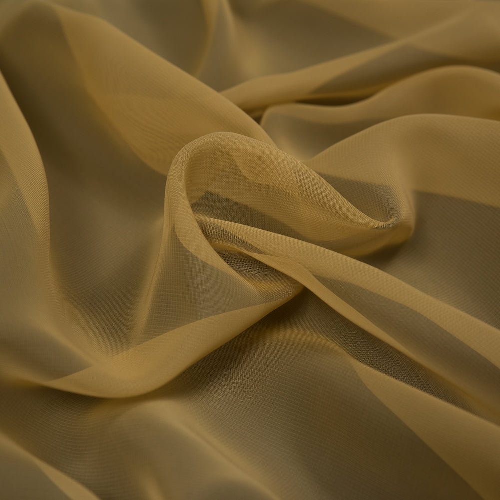 Antique Gold Polyester Chiffon - Full
