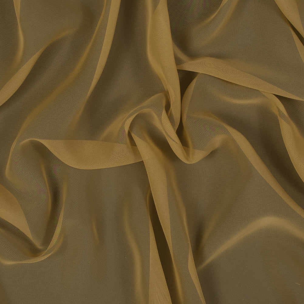 Antique Gold Polyester Chiffon