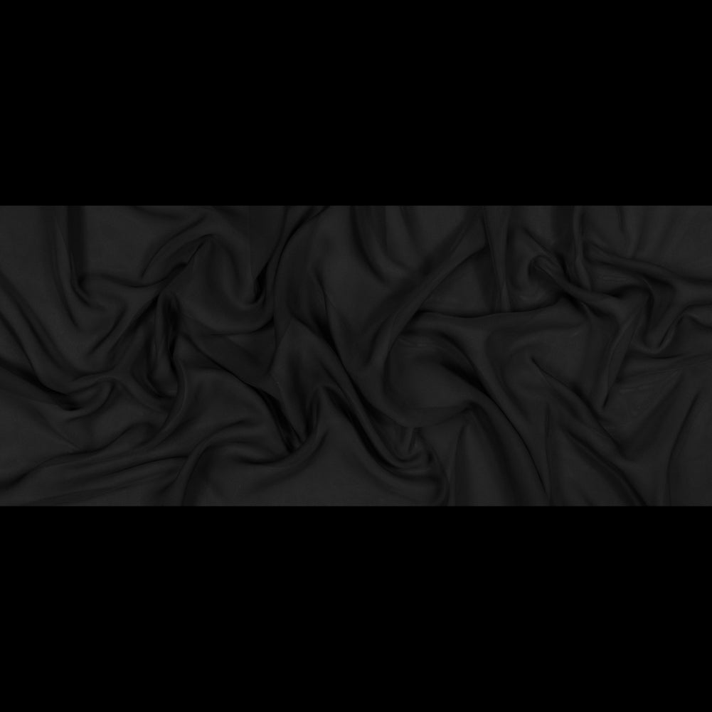 Polyester Chiffon - Black - Regina Collection Folded