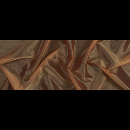Orange Iridescent Polyester Organza - Folded