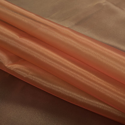 Orange Iridescent Polyester Organza - Detail