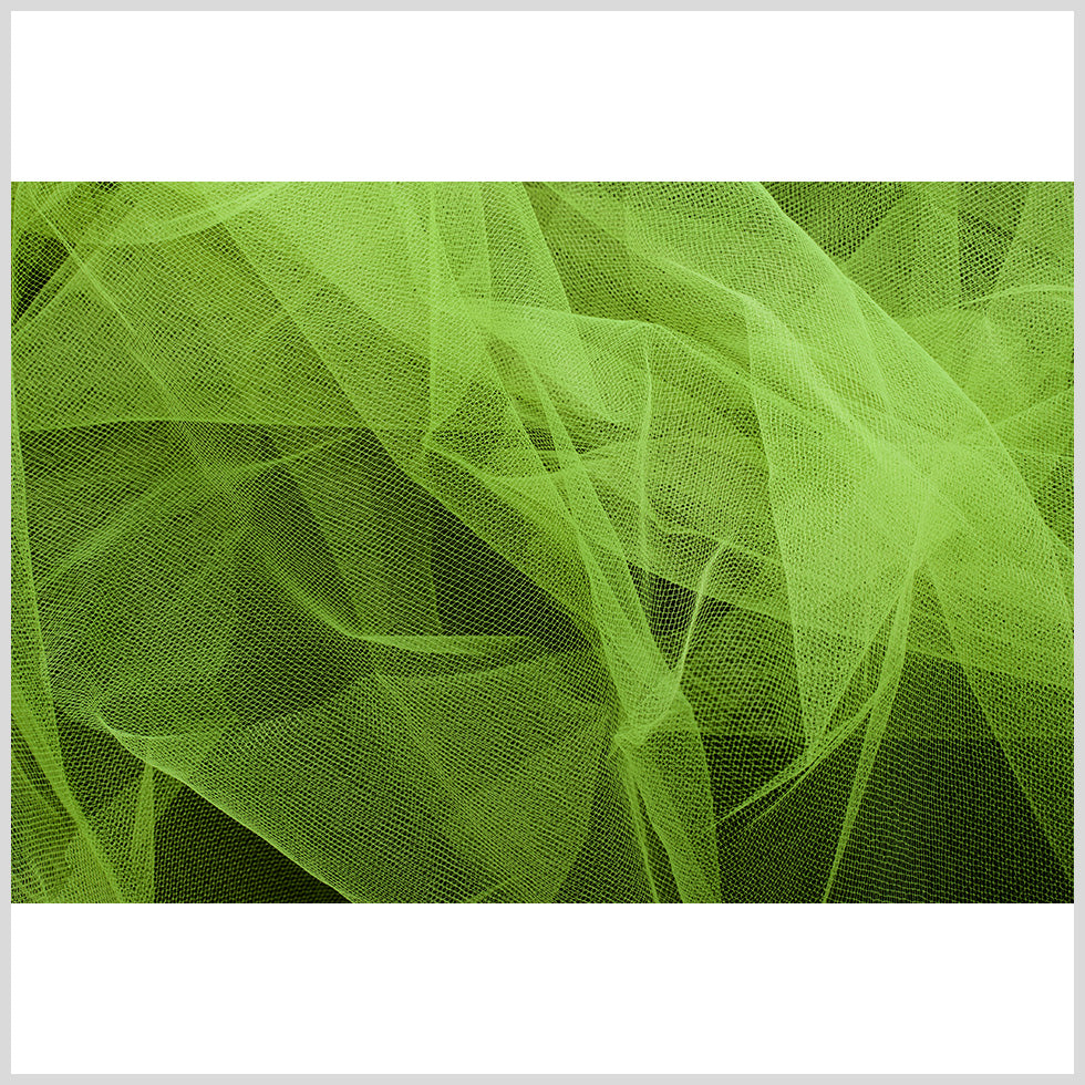 Citrus Wide Nylon Tulle - Folded