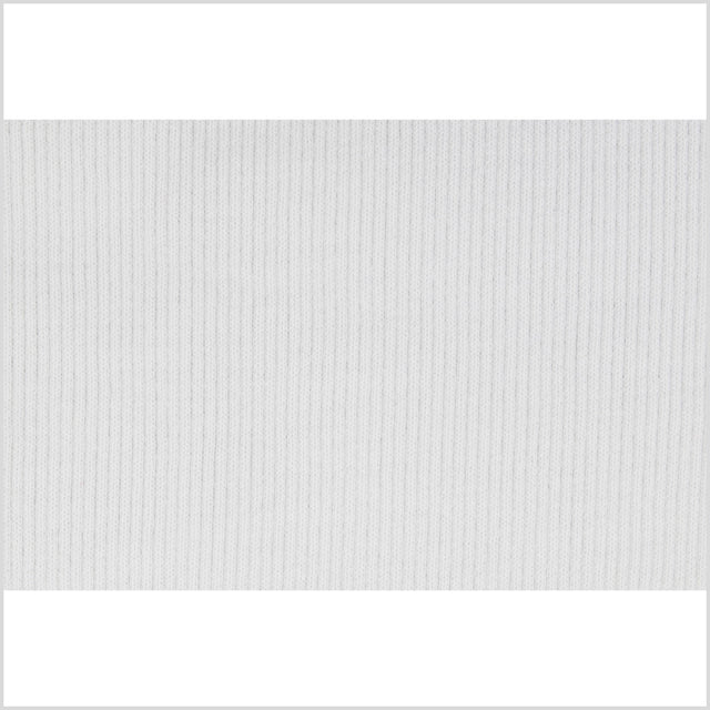 White Rib Knit Trim - 7" x 38"