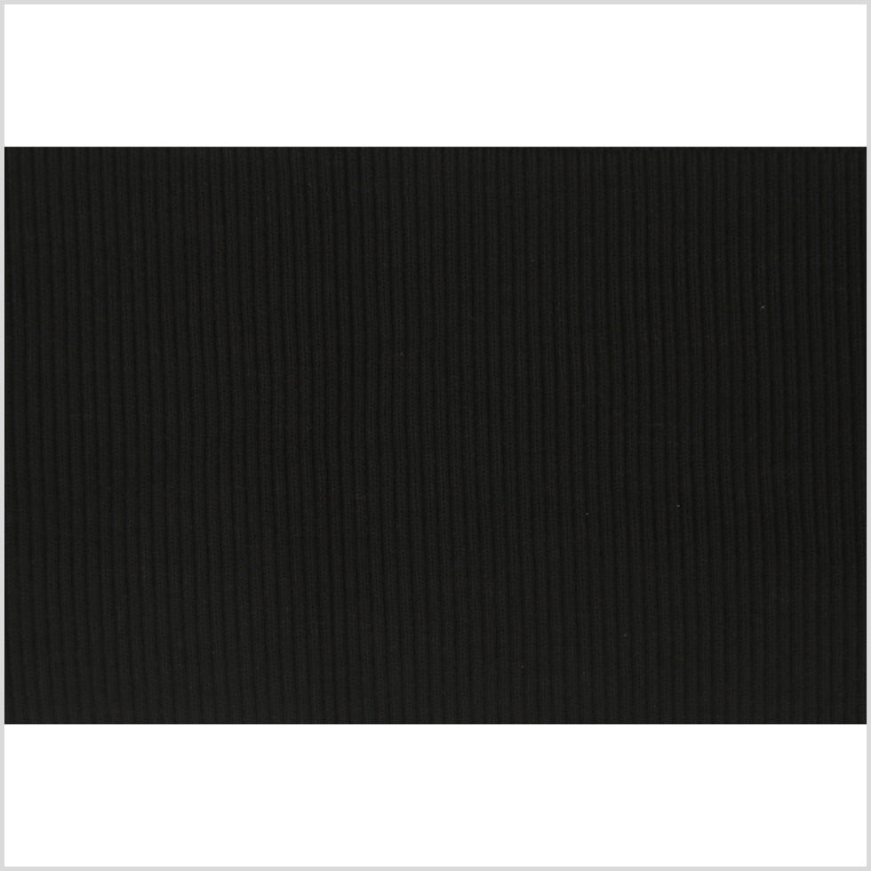Black Rib Knit Trim - 7 x 38