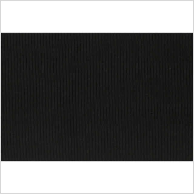 Black Rib Knit Trim - 7 x 38