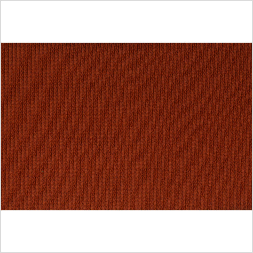 Texas Orange Rib Knit Trim - 7" x 38"