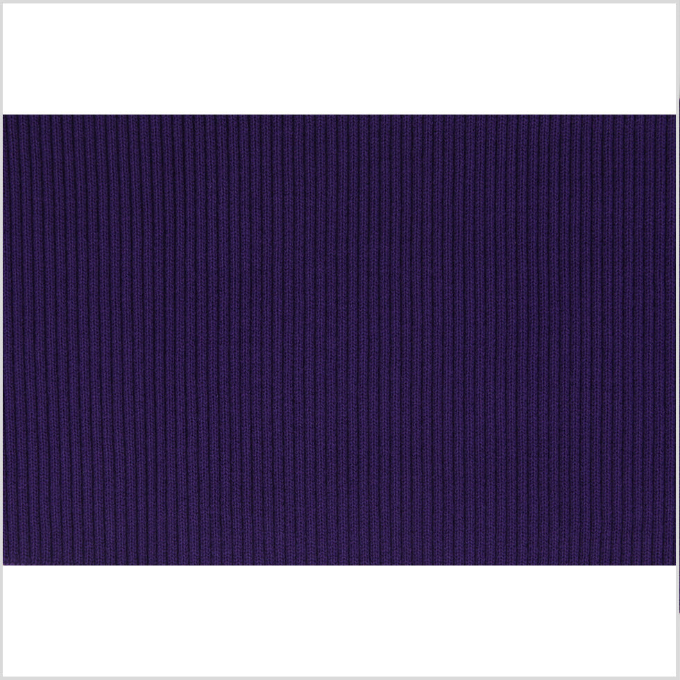 Purple Rib Knit Trim - 7" x 38"