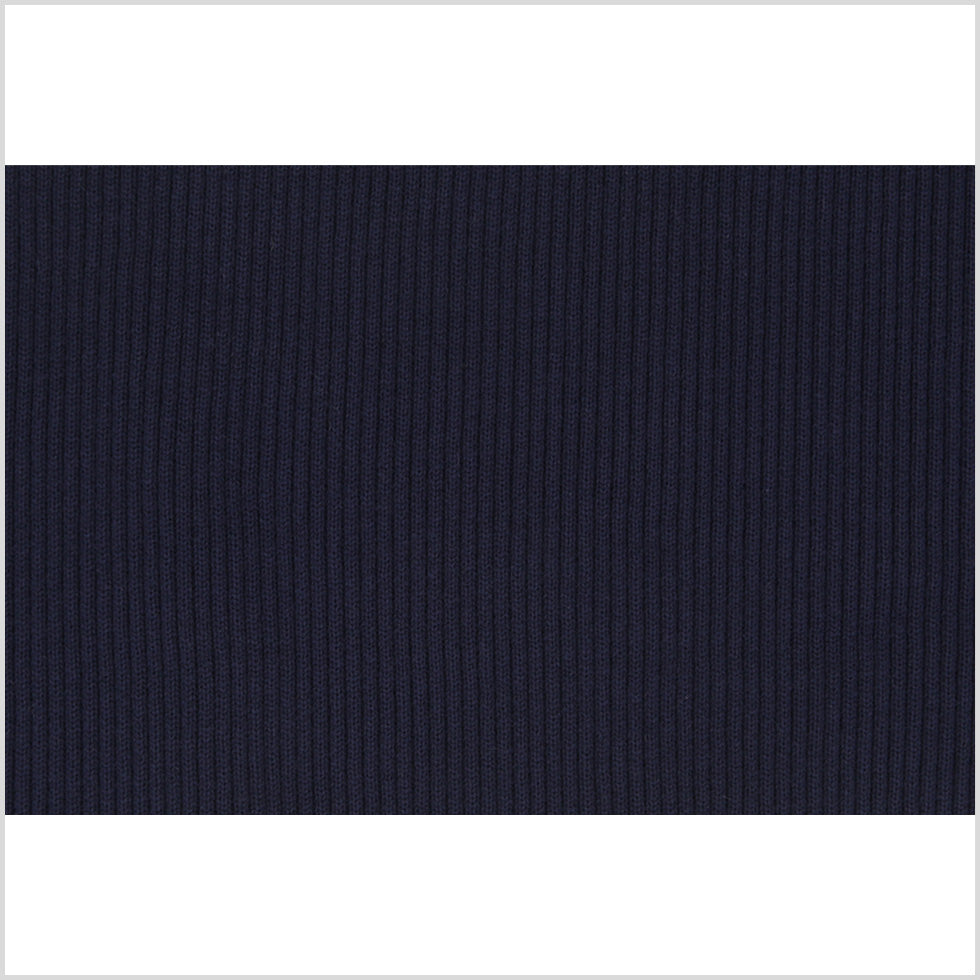 True Navy Rib Knit Trim - 7 x 38
