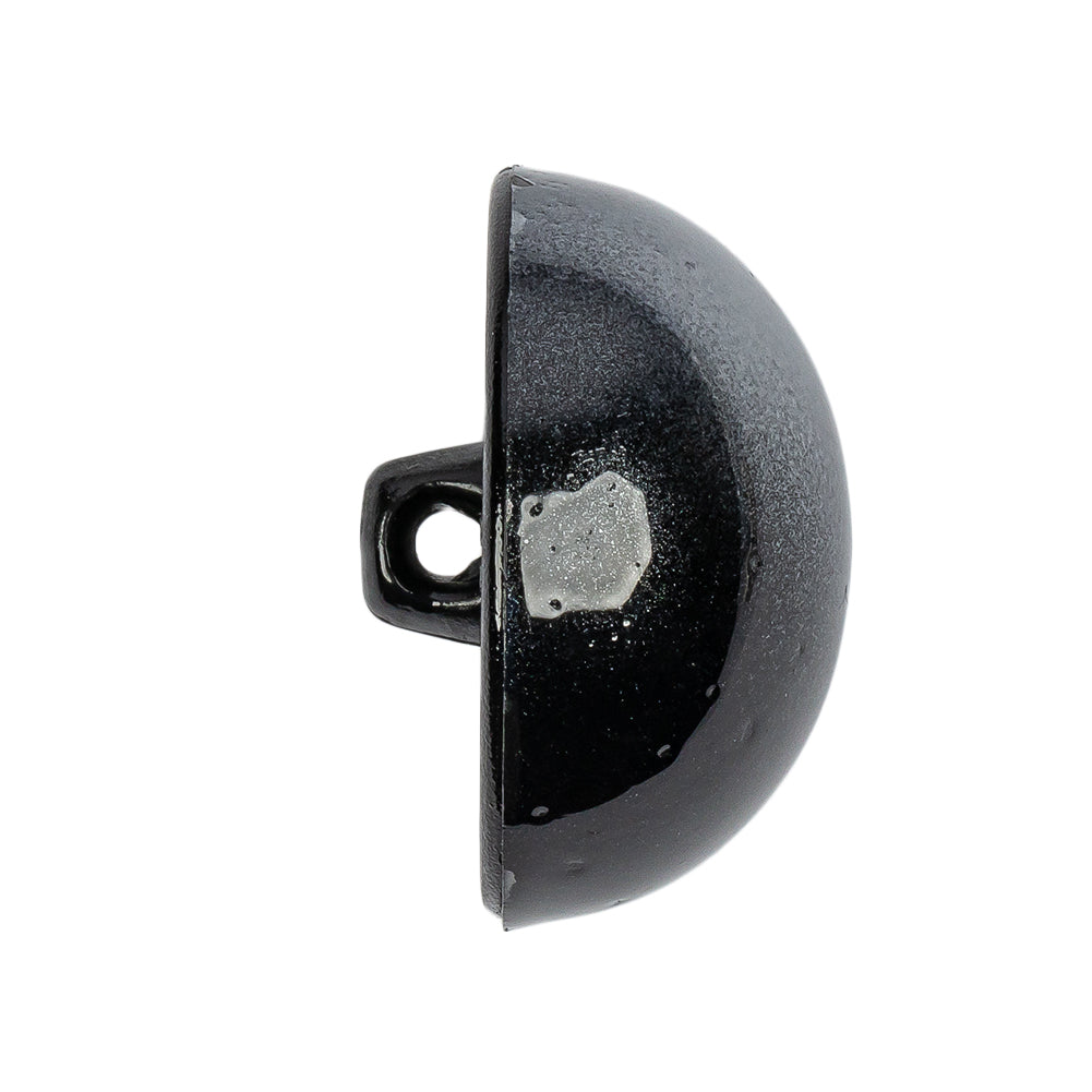Metallic Silver Button - 44L/28mm Folded
