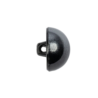 Metallic Silver Button - 32L/20mm Folded