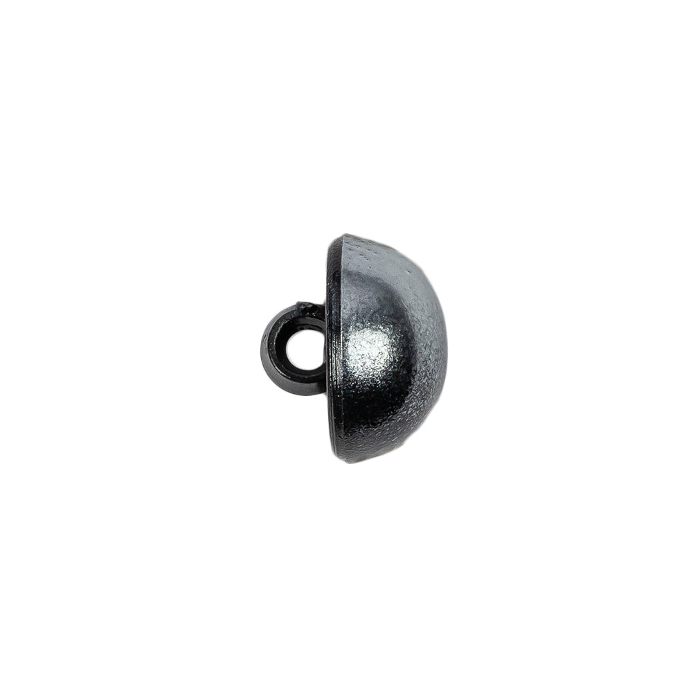 Italian Metallic Silver Shank Back Button - 20L/12.5mm - Folded