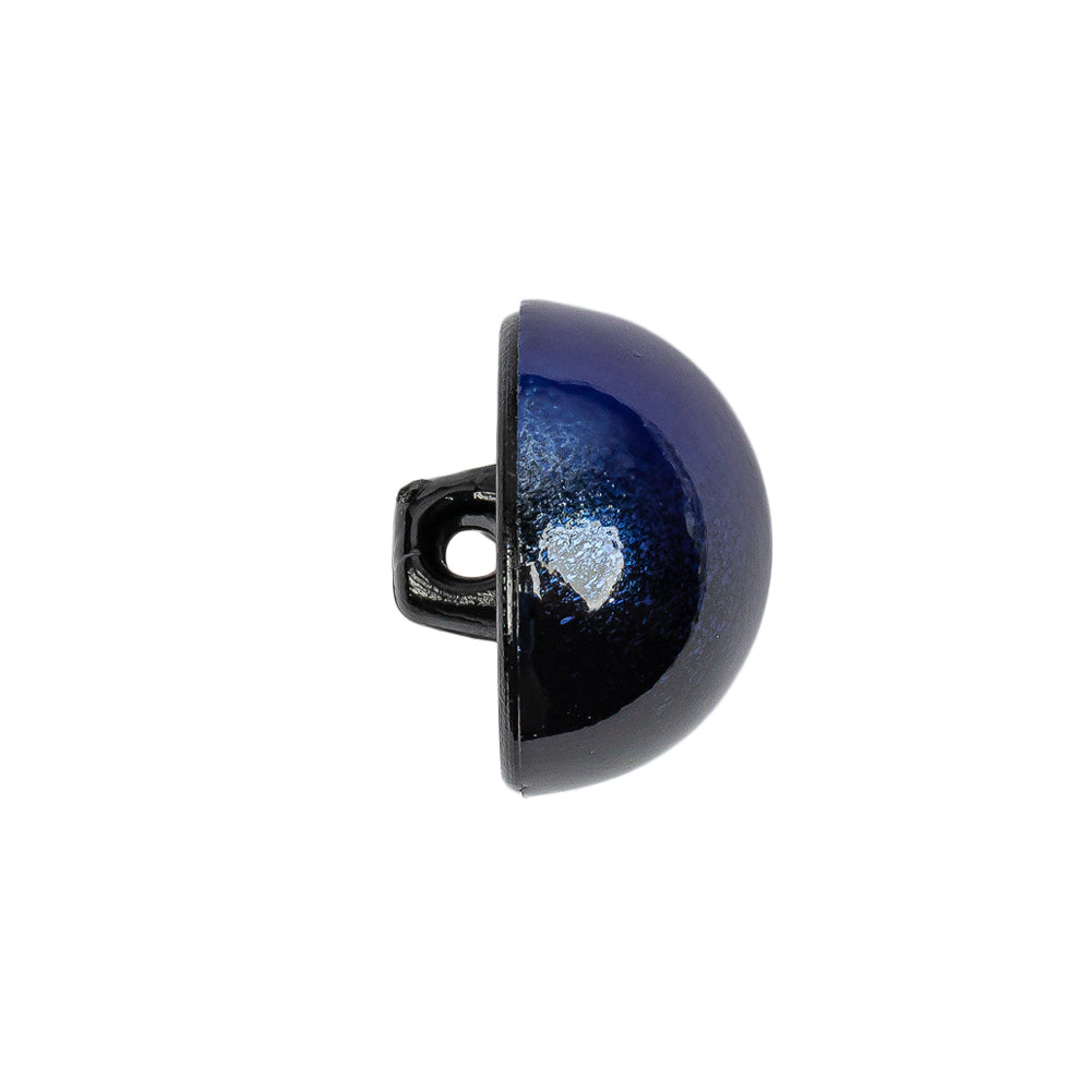 Metallic Navy Blue Button - 32L/20mm Folded