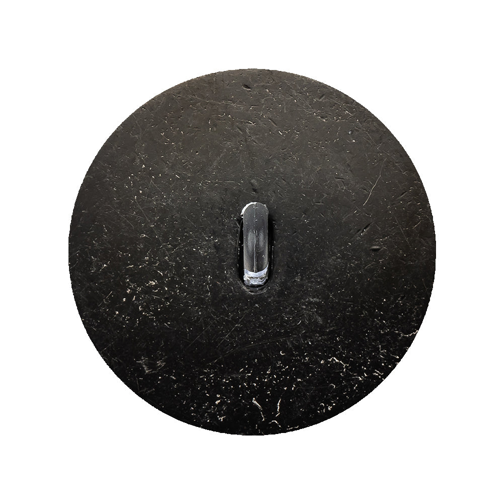 Dark Gray Zamac Button - 44L/28mm Detail