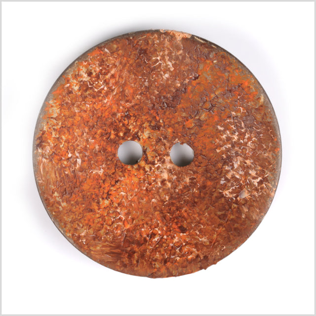 Orange 2-Hole Coconut Button - 80L/50.8mm