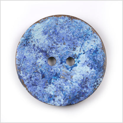 Blue Coconut Button - 36L/23mm