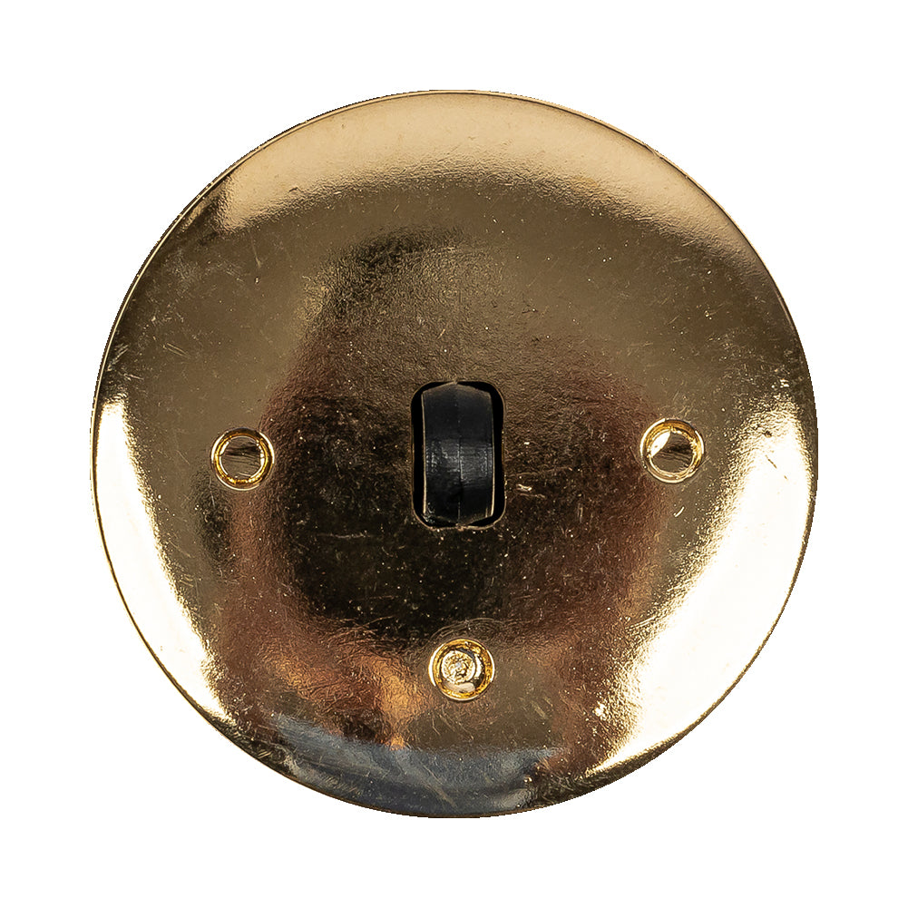 Black/Gold Rhinestone Button - 54L/34mm Detail
