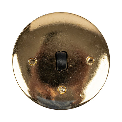 Black/Gold Rhinestone Button - 54L/34mm Detail