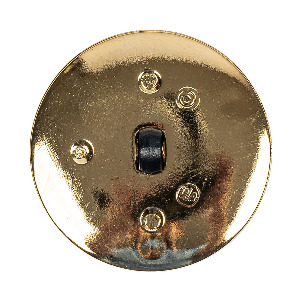Navy/Gold Rhinestone Button - 54L/34mm - Detail
