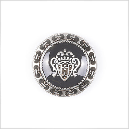 Silver Metal Blazer Crest Button - 36L/23mm