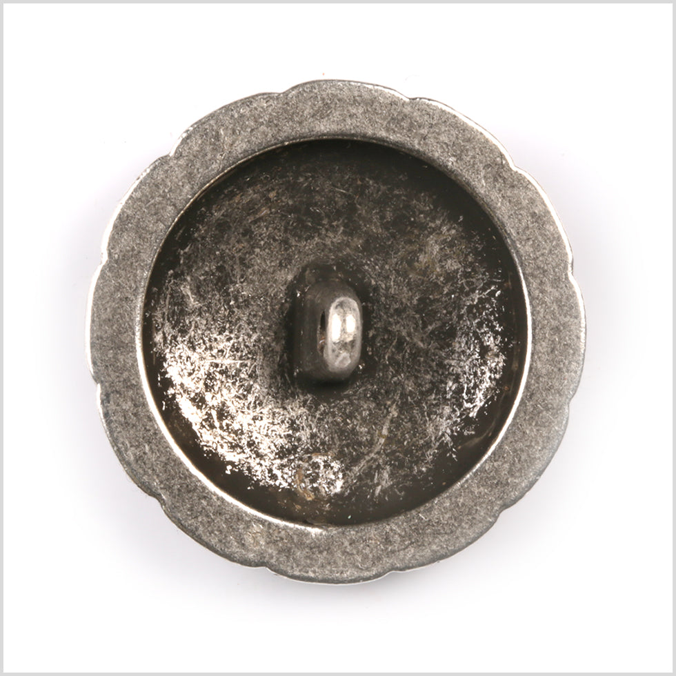 Silver Metal Coat Crest Button - 44L/28mm - Detail