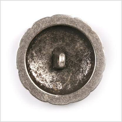 Silver Metal Coat Crest Button - 44L/28mm - Detail