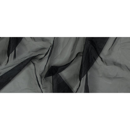 Black 2-Ply Polyester Organza - Folded