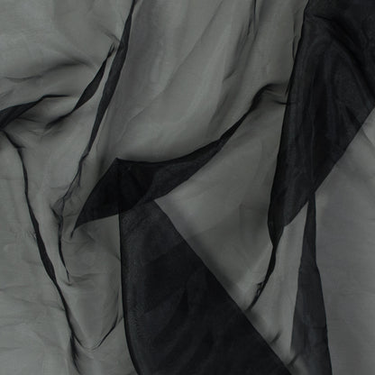 Black 2-Ply Polyester Organza