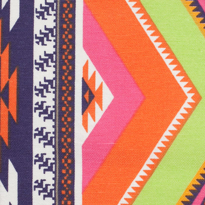 Spanish Multicolor Geometric Cotton-Polyester Print - Detail