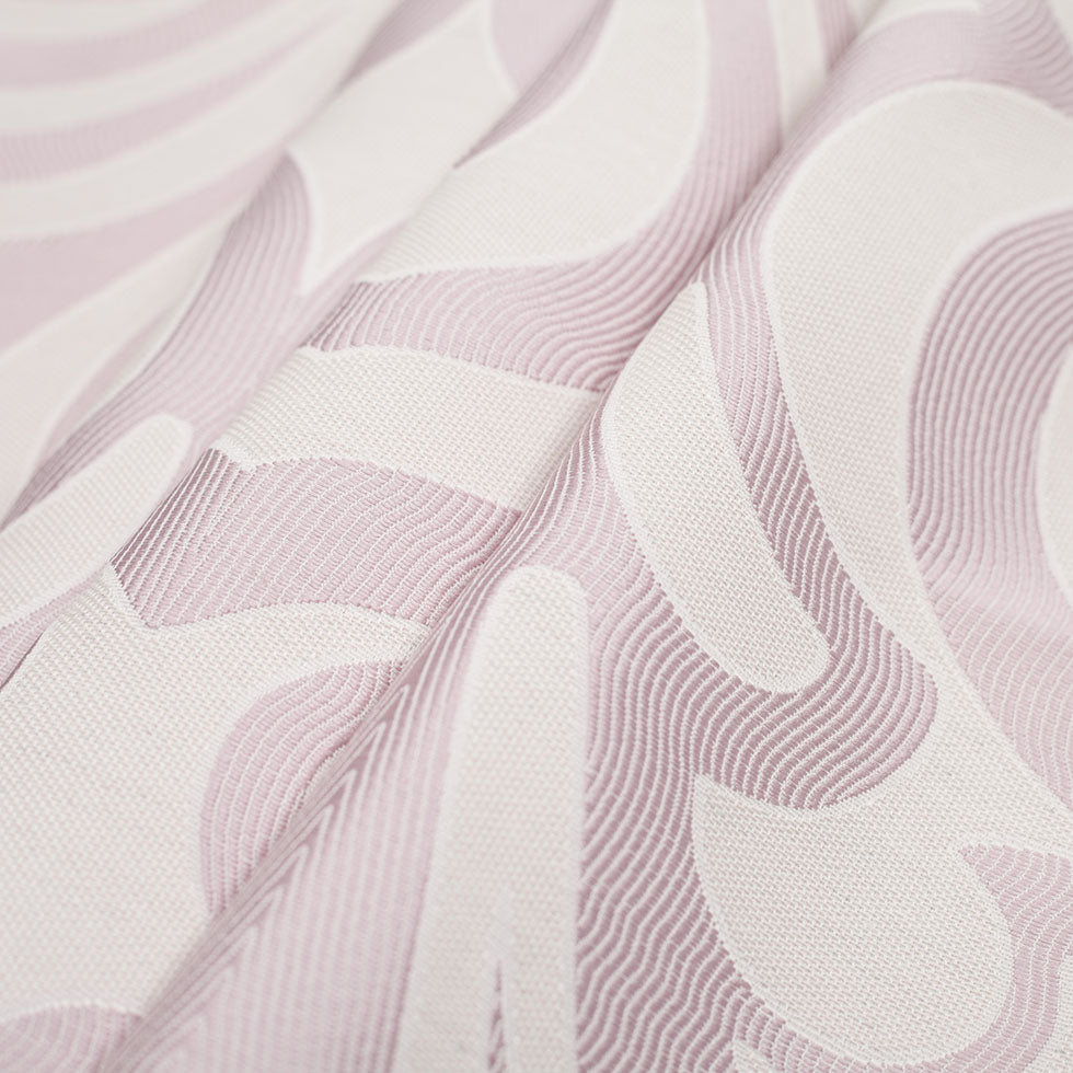 Spanish Pink Damask Cotton-Polyester Folded