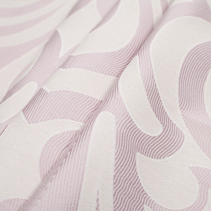 Spanish Pink Damask Cotton-Polyester Folded