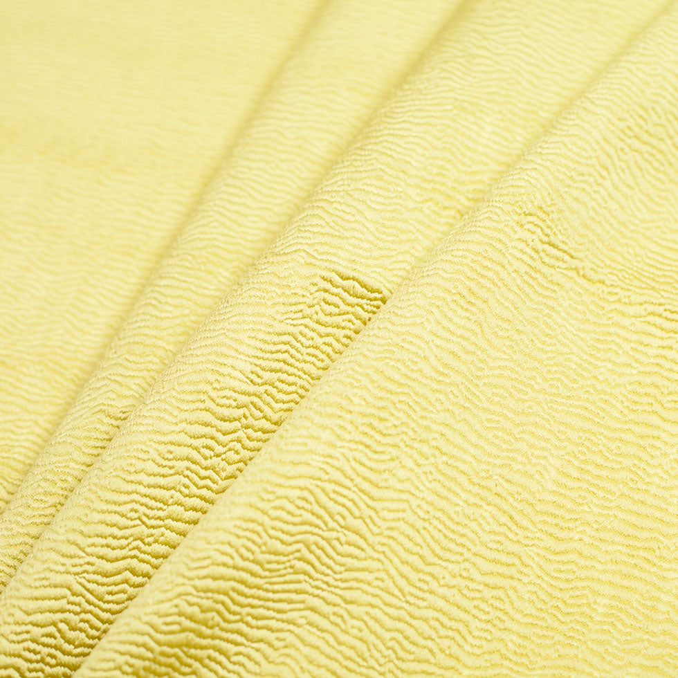 Green Textured Polyester Brocade Folded