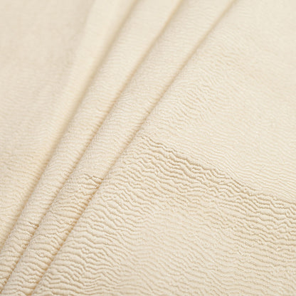Turkish Yellow Textured Polyester Brocade - Folded