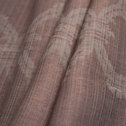 Turkish Metallic Espresso Sheer Polyester Woven - Folded