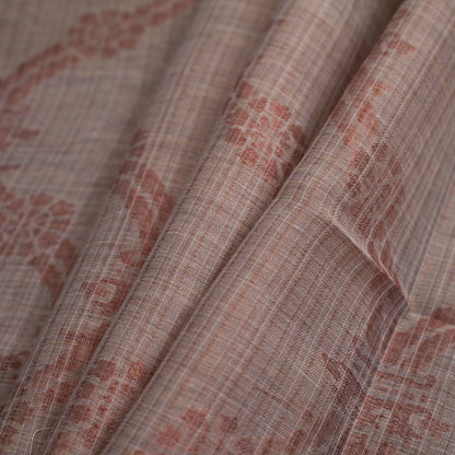 Metallic Rust Sheer Polyester Woven Folded