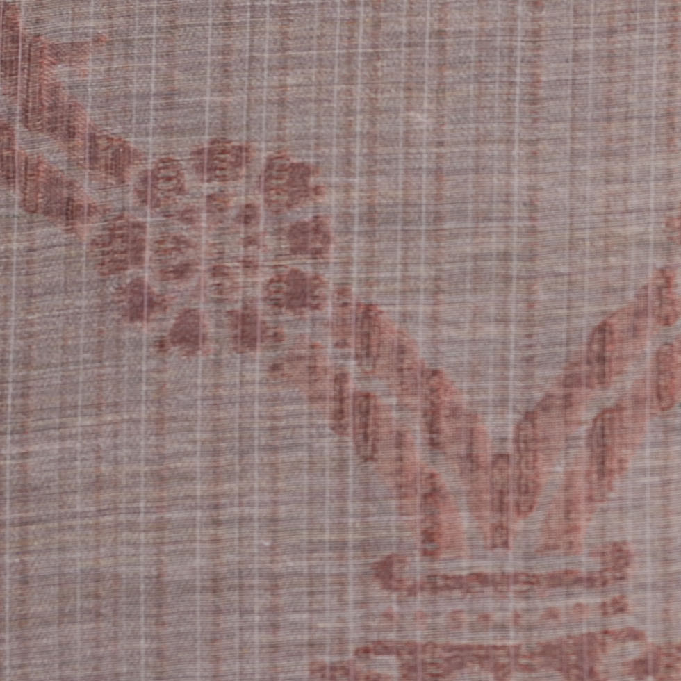 Metallic Rust Sheer Polyester Woven Detail