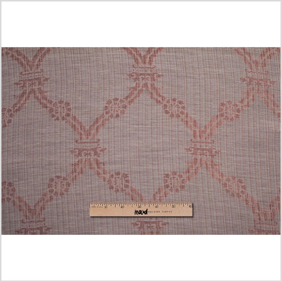 Metallic Rust Sheer Polyester Woven Full