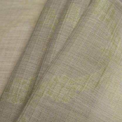Turkish Metallic Green Sheer Polyester Woven - Folded