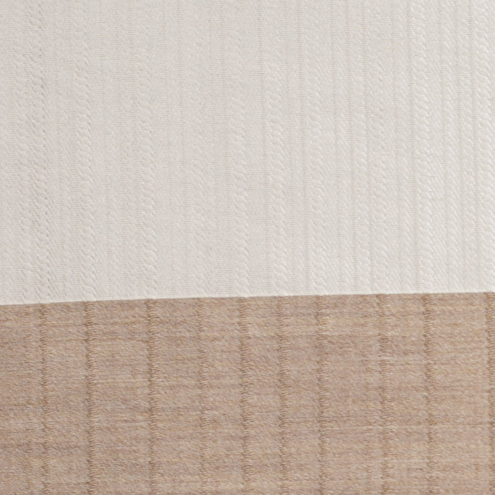 Turkish Striped Pearl/Beige Polyester Woven - Detail