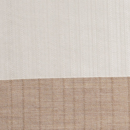 Turkish Striped Pearl/Beige Polyester Woven - Detail